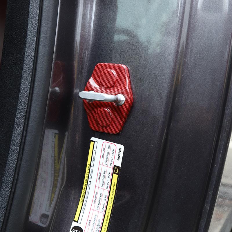 Krycí samolepka dekorace na západku dveří ABS vhodná pro Dodge Challenger 2012 Up Příslušenství interiéru auta