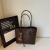 Bolso tote grande de moda para ir al trabajo, sencillo, para mujer, nuevo de otoño e invierno, bolso retro para la axila, bolso de hombro