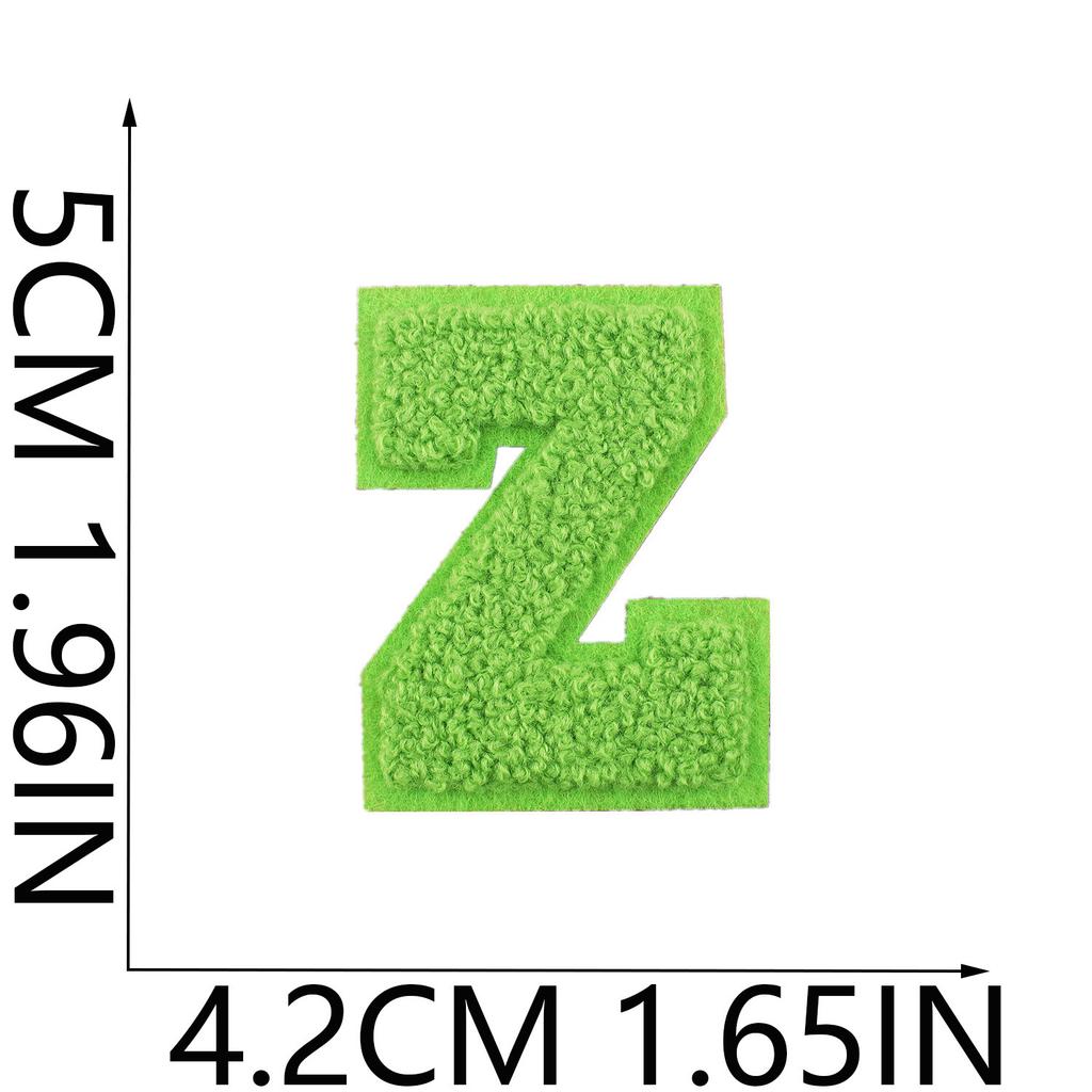 Mehrfarbiger A-Z Buchstaben Stickerei Stoffaufkleber 5cm Farbe 26 Englische Buchstaben Stickerei Aufkleber Kleidung Dekoration Patch Aufkleber