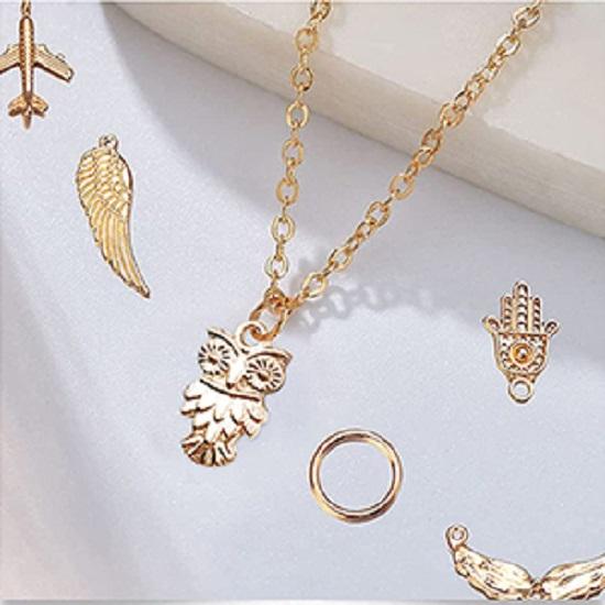 Metal 100 szt. Charms ze stopu złota do wyrobu biżuterii wisiorki luzem antyczne mieszane Diy naszyjnik bransoletki Charms wisiorki