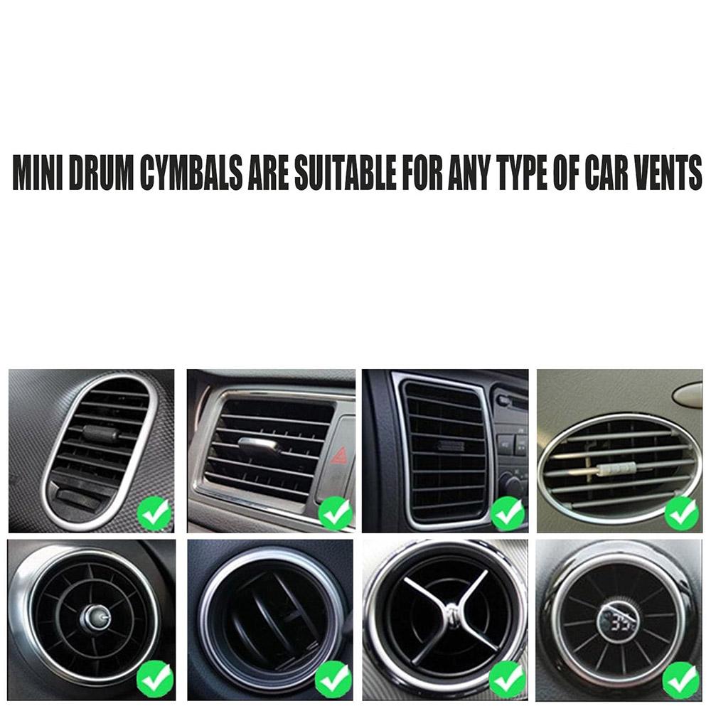 Mini Car Cymbal Air Vent For Any Type Of CarVents (Gold)