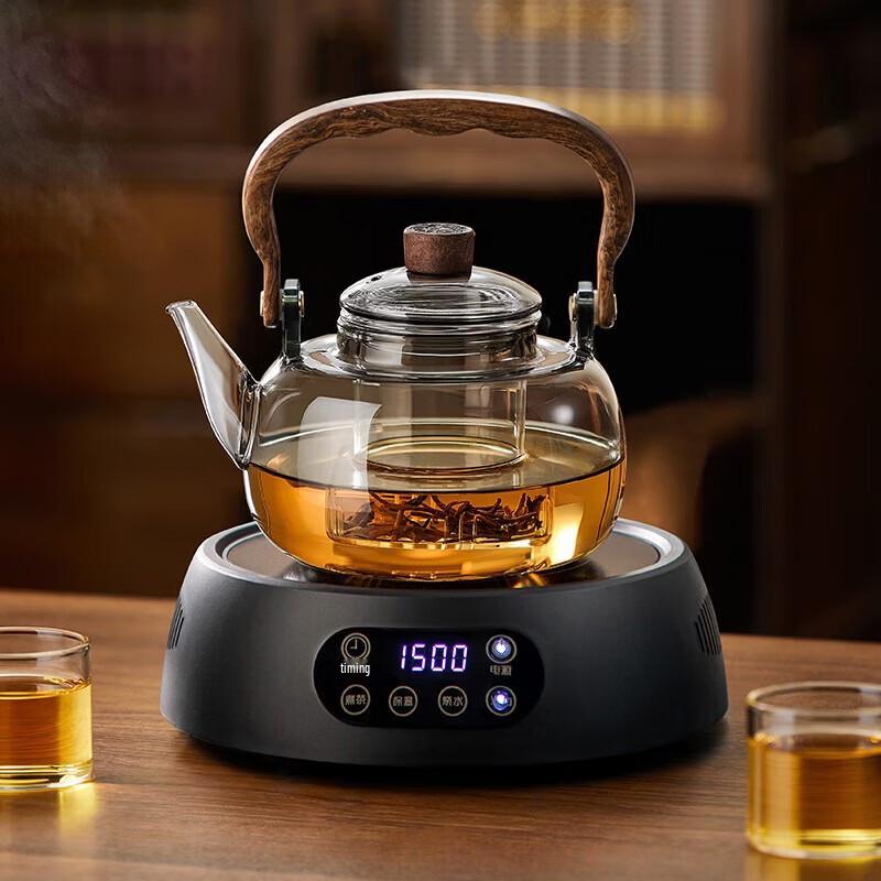 YIHUTEA Glass Tea Set with Electric Stove