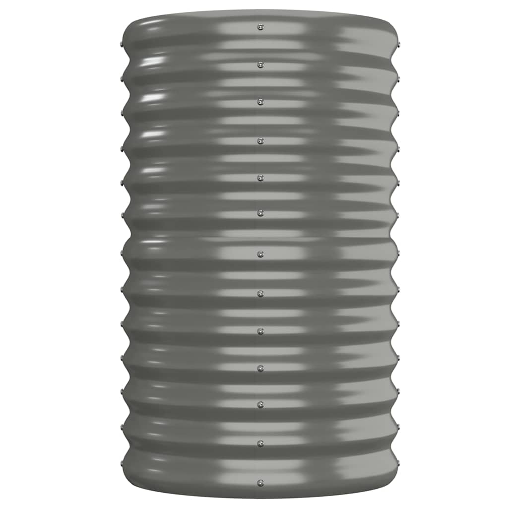vidaXL Hochbeet Verzinkter Stahl 152x40x68 cm Grau