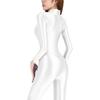 diving suit for Also nylon swimsuits with legs [AMORESY] Shiny, full-body skin-on competitions. available (white, XXL)