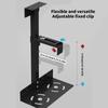 PC Case Holder Adjustable Metal Under Desk CPU Holder Bracket For Home Office And Gaming Setups Enhances Legroom