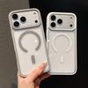 For iPhone 17 16 15 14 13 12 11 Pro Max Plus XS XR Fashion Cover For Magsafe Magnetic Wireless Charge Clear Acrylic Phone Case