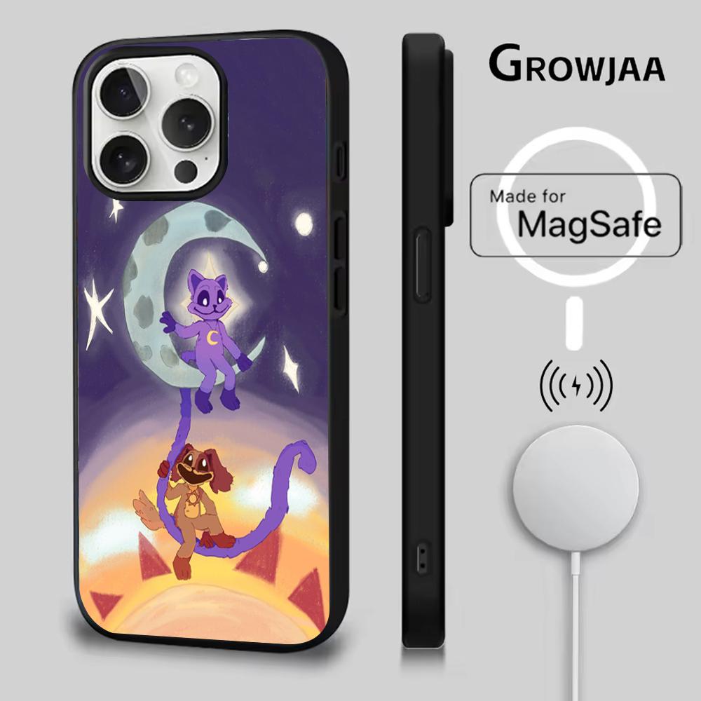 Catnap und Dogday Handyhülle Für iPhone 16e,16,15,14,13,12,11,Plus,Pro,Max,Mini Magsafe Magnetisches Kabelloses Laden
