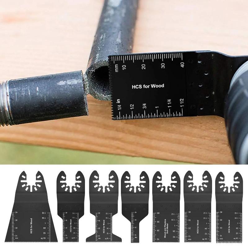 Schnellwechsel-Multitool-Zubehör Universell Dünnes Metall Holzschneiden Multifunktionale Schneidklingen Holz- und Metallschneiden