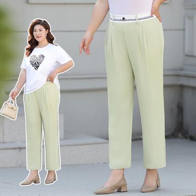 Large-sized Casual Pants Summer Fashion Harlen High-waisted Slim-fit Trousers