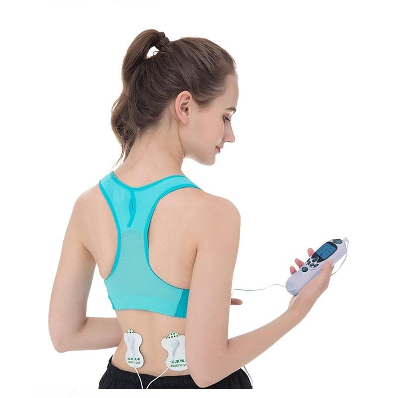 1Pc  Dual Output TENS Electric Pulse Massager EMS Stimulator, Medium and Low Frequency Pulse Massage Instrument Massage