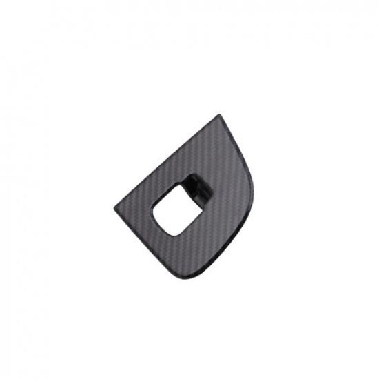 Carbon Fiber ABS Tailgate Rear Door Button Cover Trim For Benz E-Class 2016-2021
