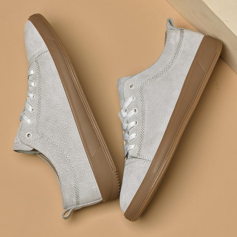 Fashion New Design Men's Casual Shoes Fashion Genuine Leather Skateboard Footwear  Comfortable Male Tenis Masculino Versatile Sneakers