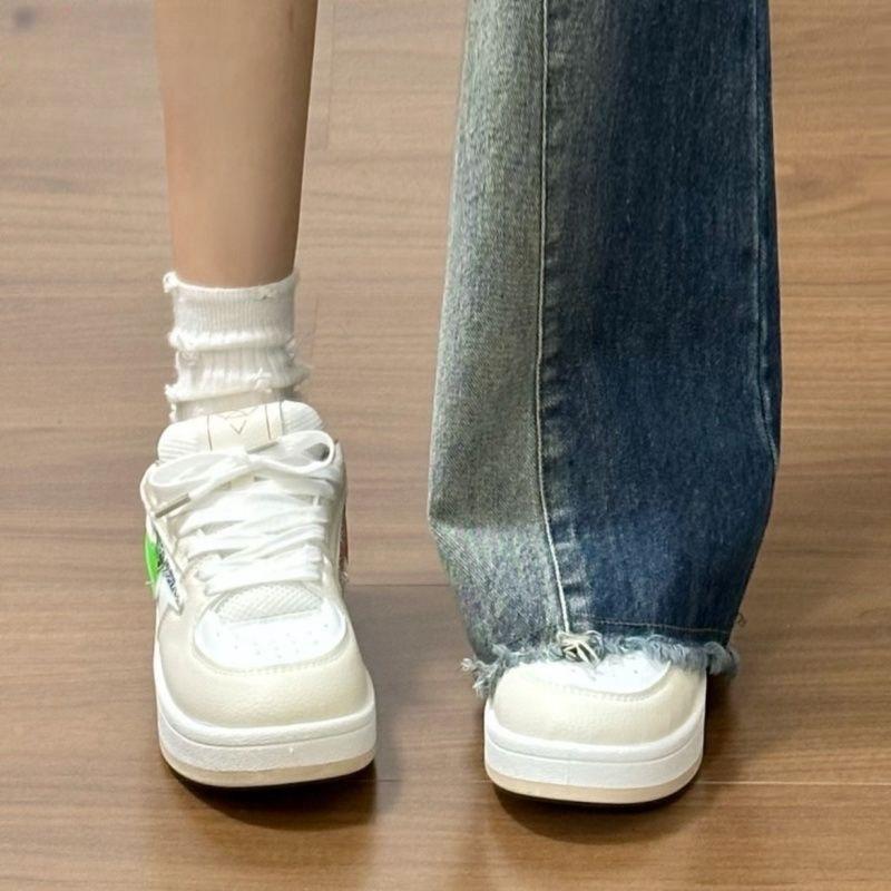 Original lightning mandarin duck niche color matching design bread shoes ins casual couple American retro board shoes 35