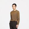 K-Boxing Men's Patterned Round Neck Wool Blend Sweater