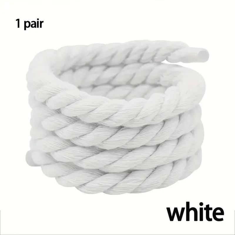 Handmade Braided Shoelaces - Durable and Thick Canvas Shoe Accessories for Lightweight Footwear