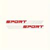 1pcs "SPORT" Vinyl Car Door Stickers Diagonal Stripes, Easy Apply Side Decals for Enhanced Vehicle Aesthetics