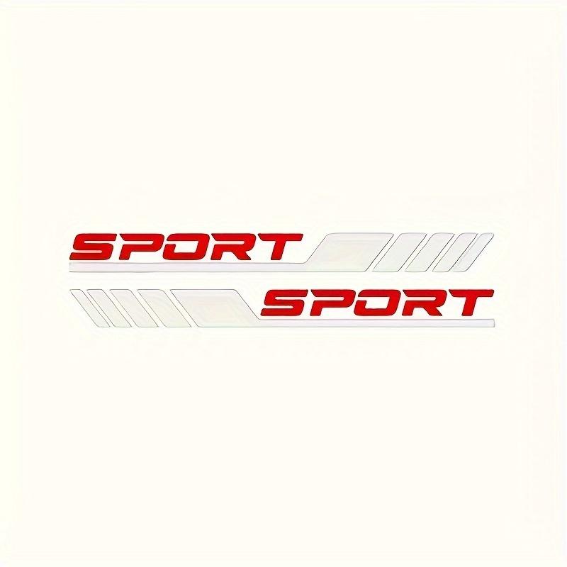 1pcs "SPORT" Vinyl Car Door Stickers Diagonal Stripes, Easy Apply Side Decals for Enhanced Vehicle Aesthetics