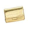 Stylish Shoulder Bag for Women and Girls Small Crossbody Purse Satchel with PU Leather Finish and Chain Crossbody Strap  Gold