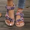 Sandalias Mujer Verano 2024 New Thin Sole Beach Shoes Comfort Wear Ethnic Style Footwear Women Casual Fish Mouth Flat Sandals