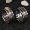 3pcs Vintage Copper Coin Pixiu Ring Chinese Feng Shui Unisex Amulet Adjustable Ring For Men Women Bring Wealth Good Luck Jewelry Gift