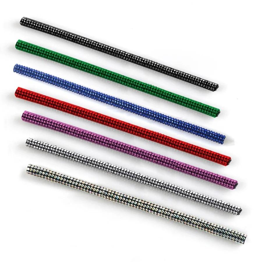 10 Stück Diamantkristall Auto Lüftungsschlitz Dekorstreifen Glänzende Auto Innenraum Klimaanlagenauslass Zierleiste Autozubehör für Frauen