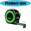 Ergonomic Handle 5M Fluorescent Measuring Tape with Portable Hook Suitable for Comfort Use in Professional&DIY Projects