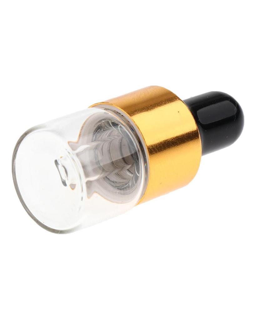 20 Pieces Travel Empty Glass Essential Oil Refillable Dropper Bottles 1 ML