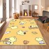 Cute Pompom Dog print decorative rug, perfect for the bedroom, bedside, doorway, or living room as a housewarming gift.