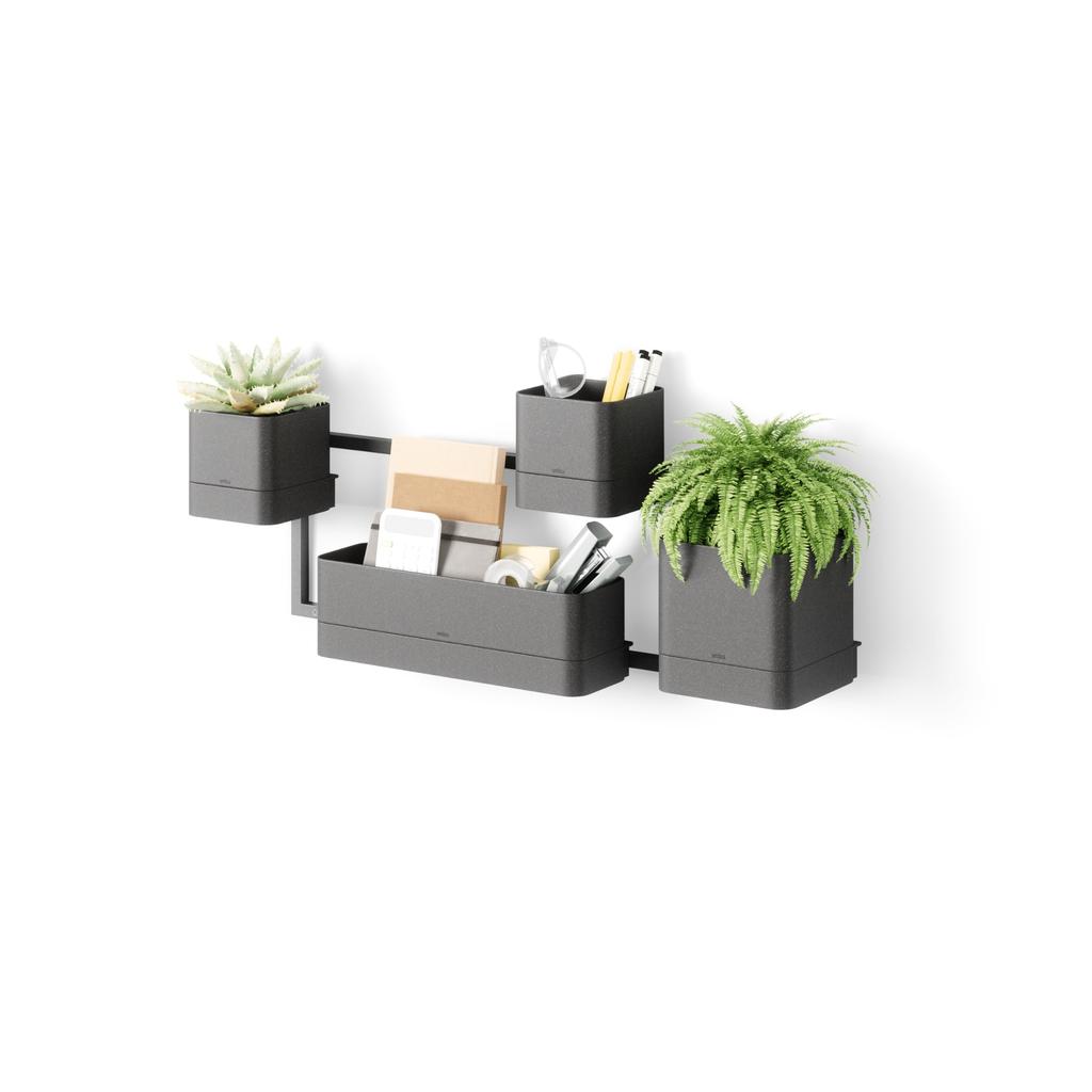 Umbra Cubico Wall Black [Official] Planter,