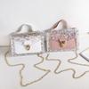 New Chain Transparent Fashion Women's Bag Single Shoulder Personality Versatile Messenger Texture Cosmetic Bag