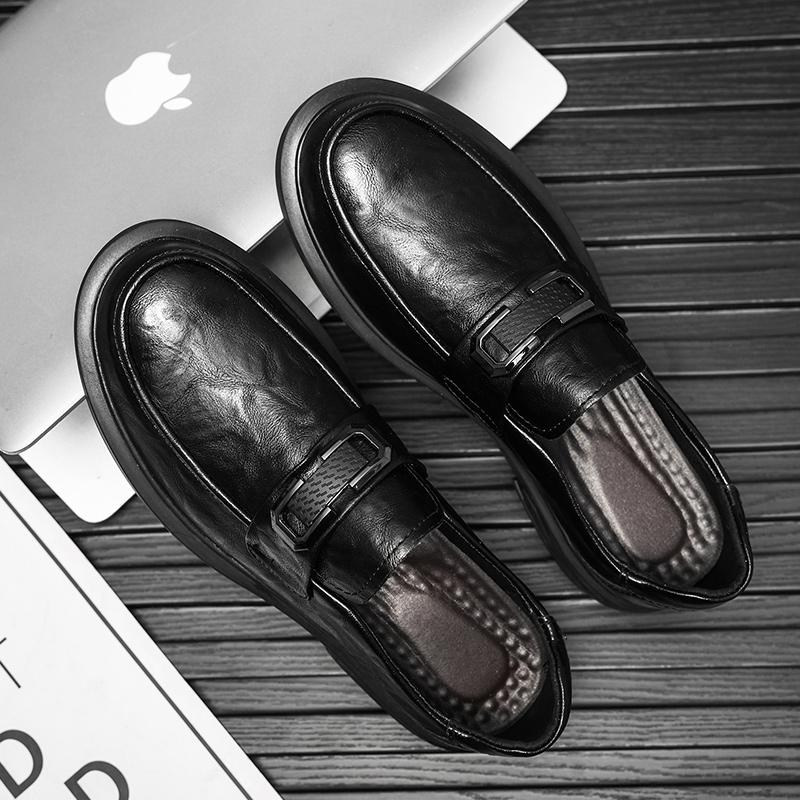 Luxury Brand Mens Casual Dress Shoes Fashion Slip On Formal Loafers Men Leather Driving Shoes Business Designer Mocassin Hombre