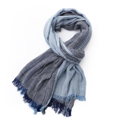 Designer Patchwork Cotton Linen Scarf for Men Women Autumn Winter Long Soft Shawls and Wraps Lady Short Tassel Bufanda Pashmina