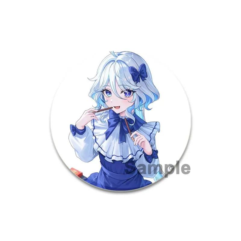 

Значок аниме Genshin Impact размером 32/44/58 мм, симпатичная девушка, брошь Furina для лацкана, ручная работа, для рюкзака, одежды, аксессуаров, ювелирных изделий, подарков 44mm