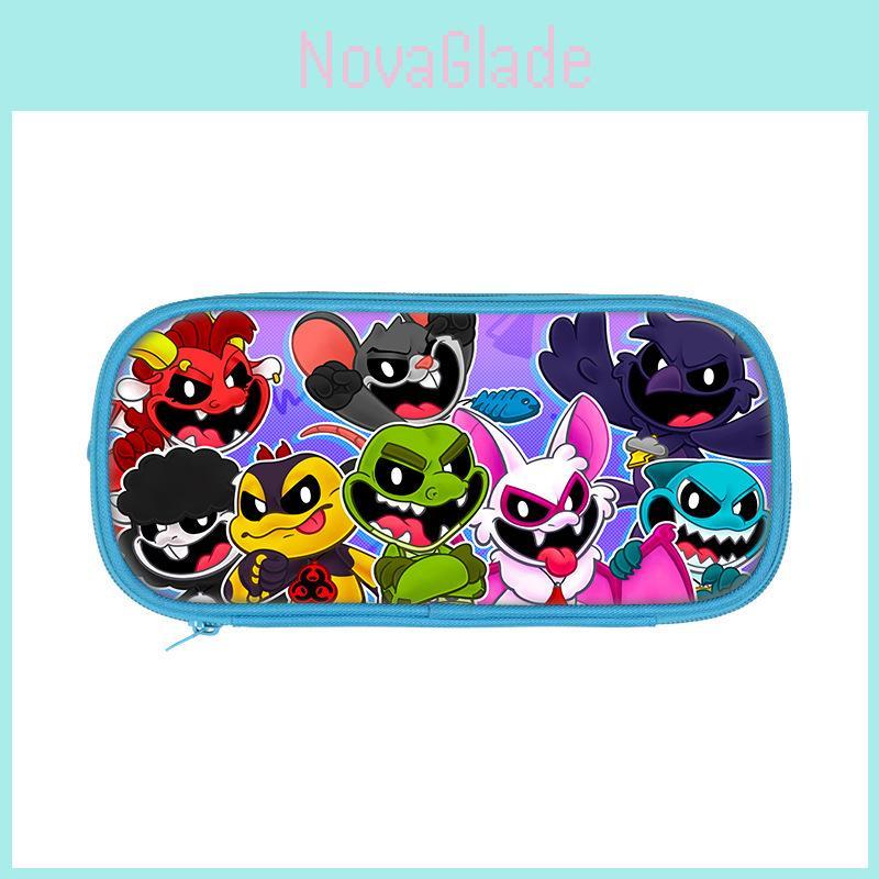 Nightmare Critters Student Pencil Organizer With Nylon Fabric And Multiple Colors