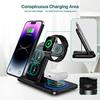 3-in-1 Foldable Wireless Charger & Phone Stand with 15W Fast Charging