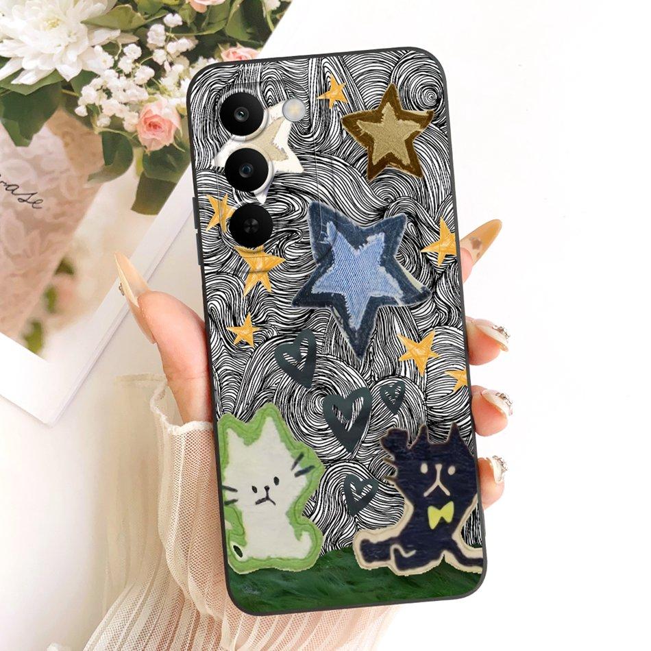 Für Realme C83 Niedliche Katze Blume Cartoon Handyhülle Für Realme C83 C 83 5G Weiche Silikonhüllen Stoßfänger