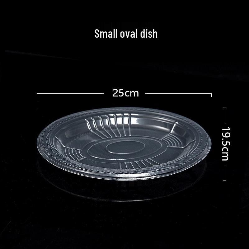 High-Temperature Resistant Disposable Picnic Plates - Food-Grade Plastic for Serving Meals