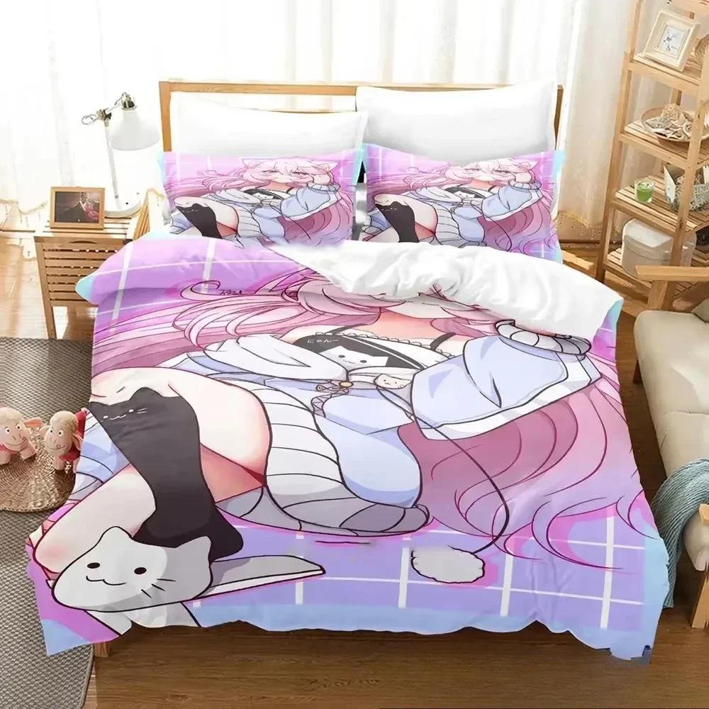 Anime Nyatasha Nyanners Bedding Set For Bedroom Soft Modern Bedspreads Comefortable Kids Duvet Cover Quilt Cover And Pillowcase