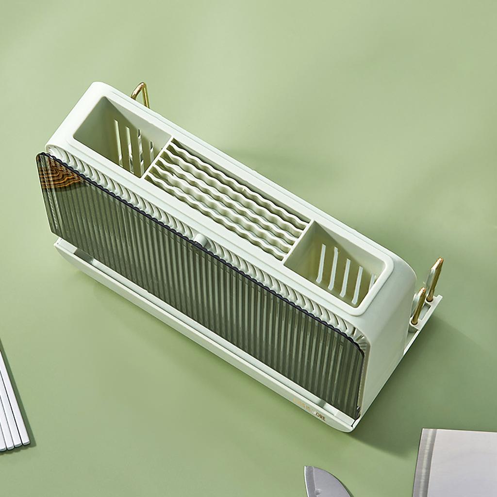 Utensil Holder for Kitchen Counter Anti Slip Utensil Drying Rack Multifunctional Chopsticks Spoons Forks