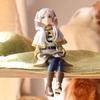 14cm Frieren: Beyond Journey's End Animation Figure Sitting Fern Action Figures Frieren Noodle Stopper POLYVINYL CHLORIDE Miniature Statue Collector