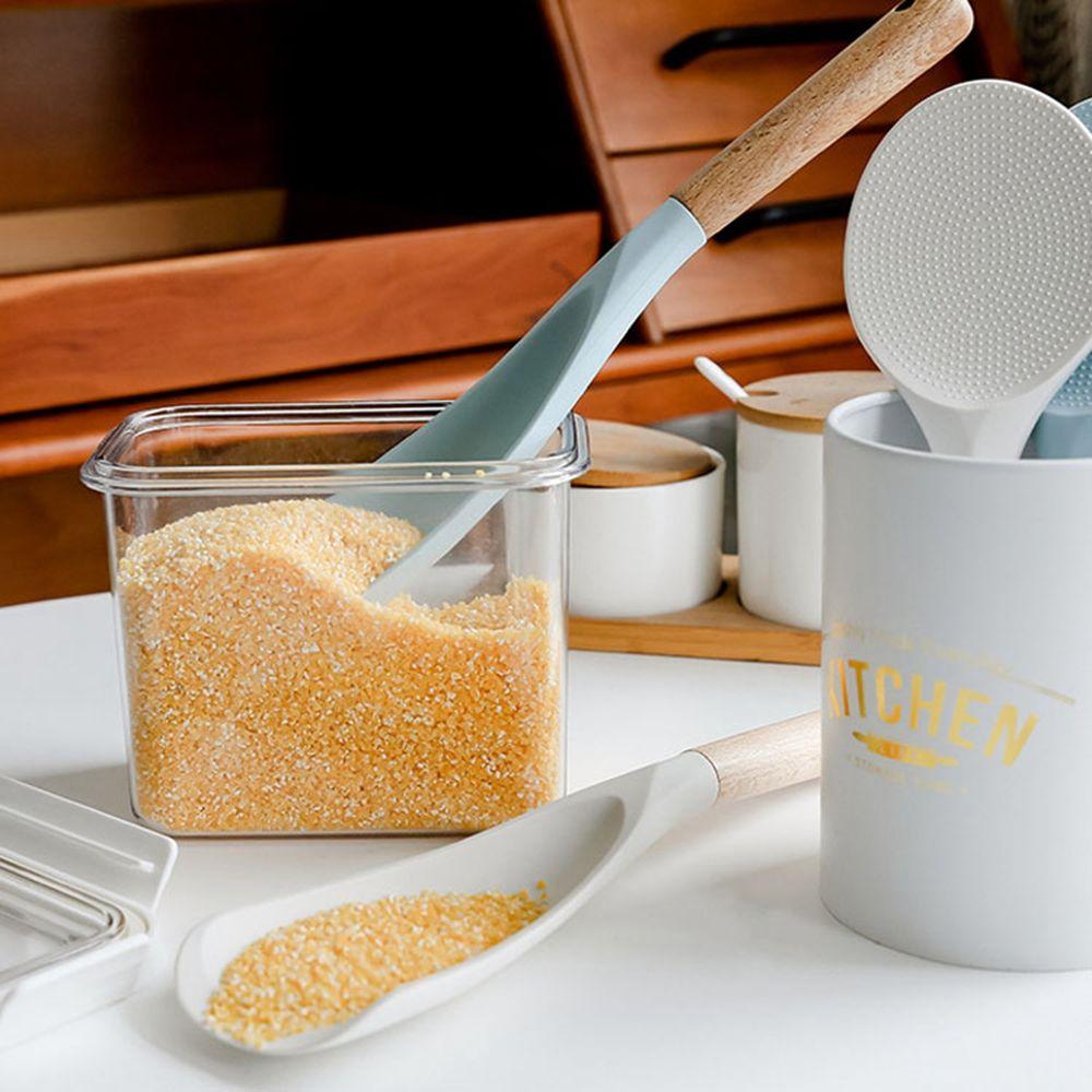 Non-stick Wood Handle Restaurant Spoon Kitchenware Turning Kitchen Utensils Spatula Rice Spoon Cooking Scoop