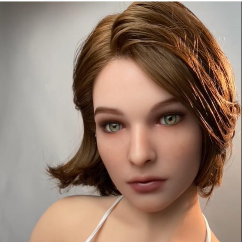 M16 Grensesnitt Passer for 148-172cm Solid Dukke TPE Hode Oralsex Utsøkt Sminke Sexdukketilbehør Menn