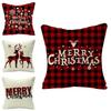Elegant Single Side Printed Christmas Cushion Cover With Fadeless Bright Colors