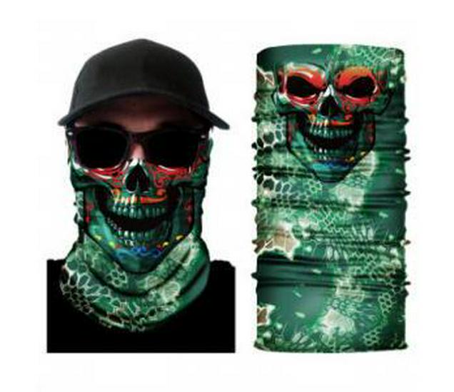 Xunhui Skull Sports Neck Warmer: Seamless Outdoor Cycling Face Mask & Sun Protection Headscarf