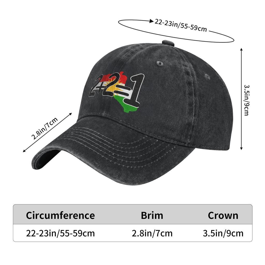 Kurdistan Flag Sun Baseball Cap Fashion Unisex Men Washed Trucker Hat Adjustable Print Tennis Skate Snapback Cap Birthday Gift