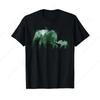 Vintage Olifant Silhouet Mannen Vrouwen Olifant T-shirt