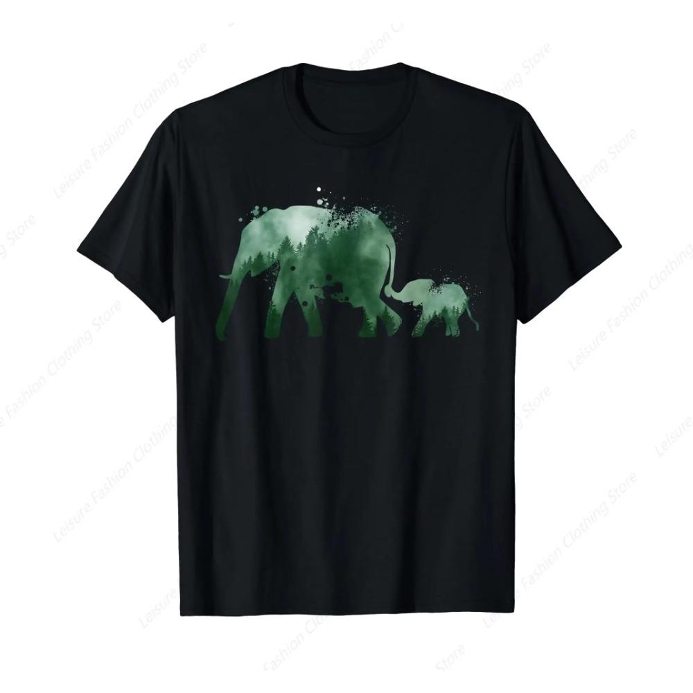 

Vintage Elephant Silhouette Men Women Elephant T-Shirt XXXXXL