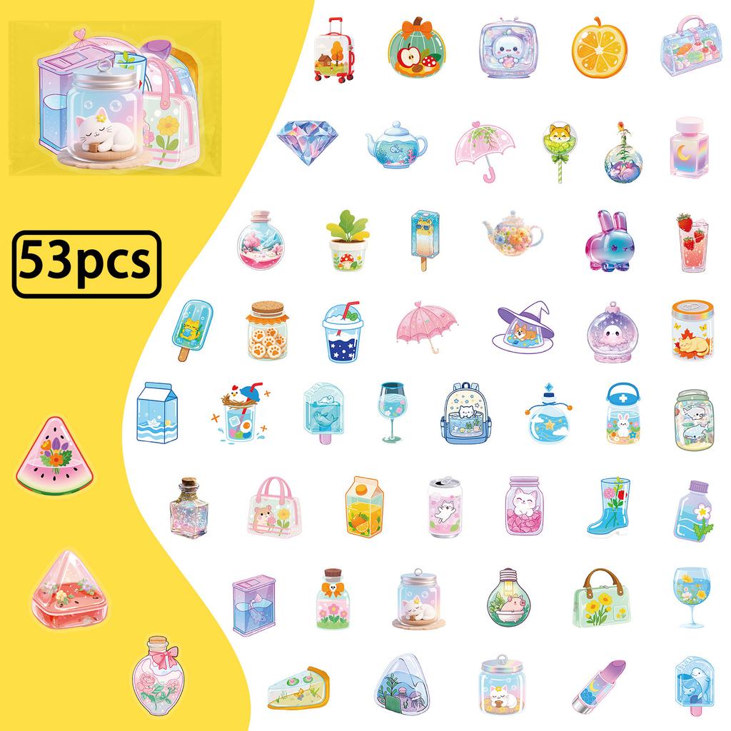 Fun Sticker Pack For Water Bottles, Luggage, Laptop, And Phone Case Decoratio