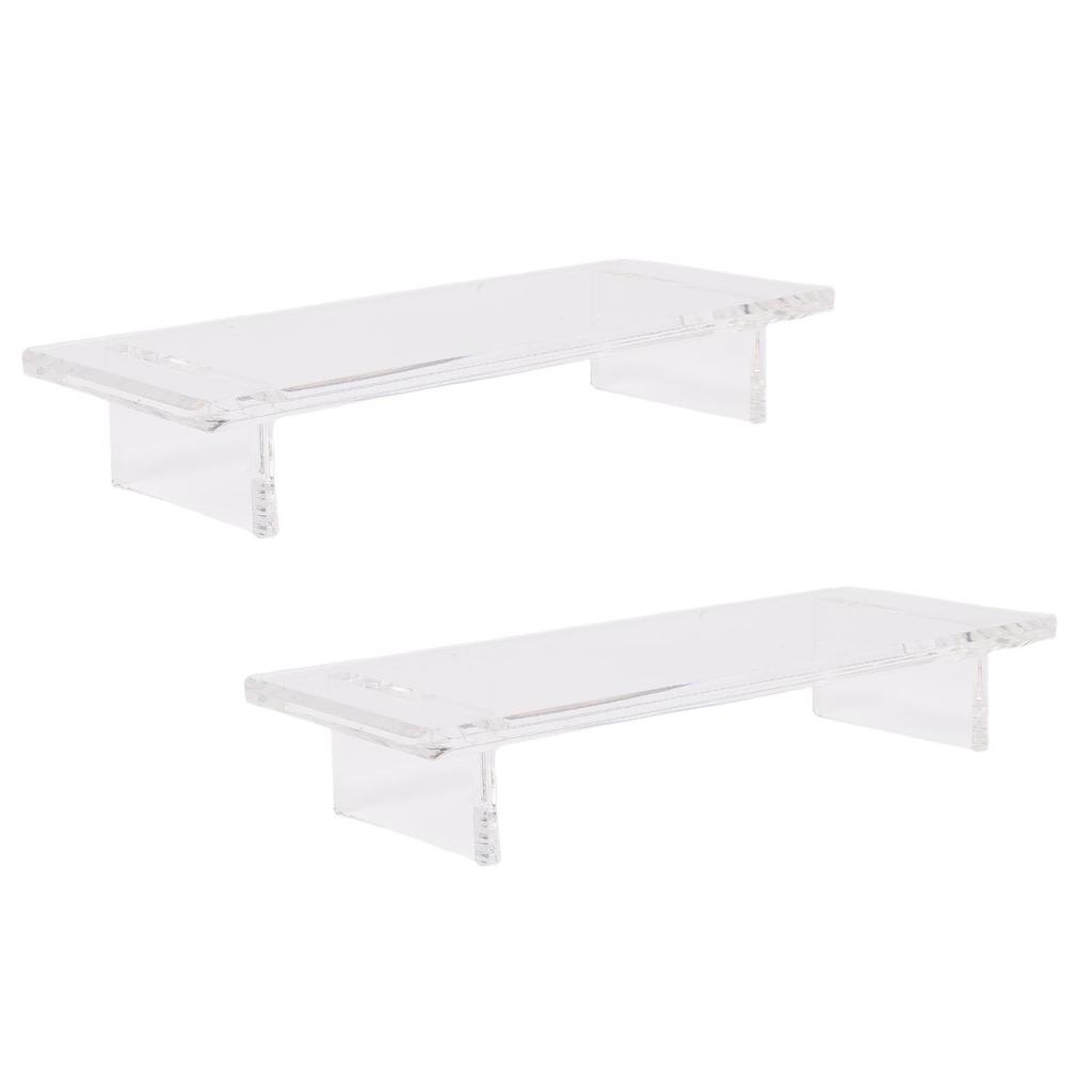 Bathroom Tray Water Proof Transparent Acrylic Soap Riser for Kitchen Plant Candle Decorations