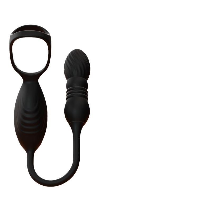 Mi Ji Lan Feng Retractable Prostate Massager: Electric Anal Plug for Men